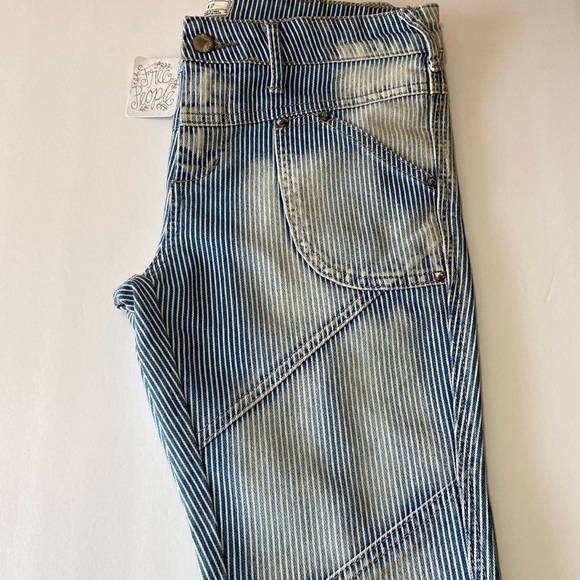 New Free People striped Jeans - Picture 2 of 11